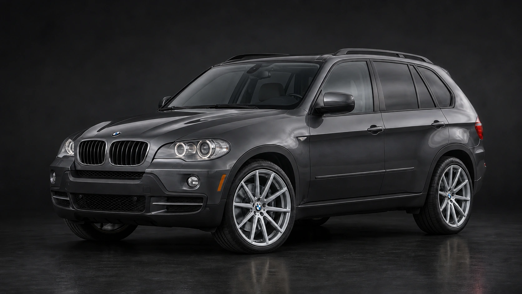 Ilustrační studiový render BMW X5 generace E70, rok 2008